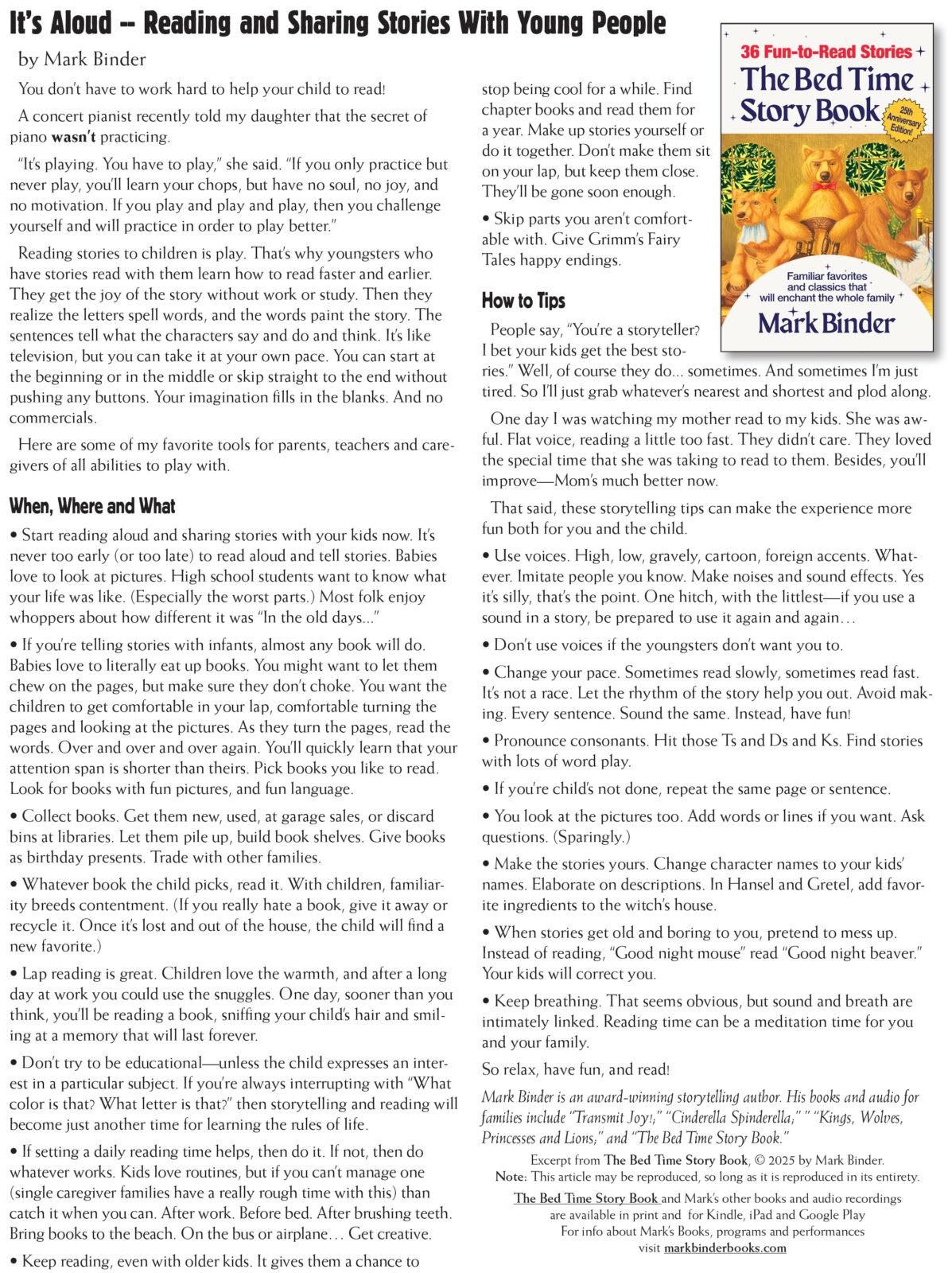 Mark Binder Its Aloud PDF
